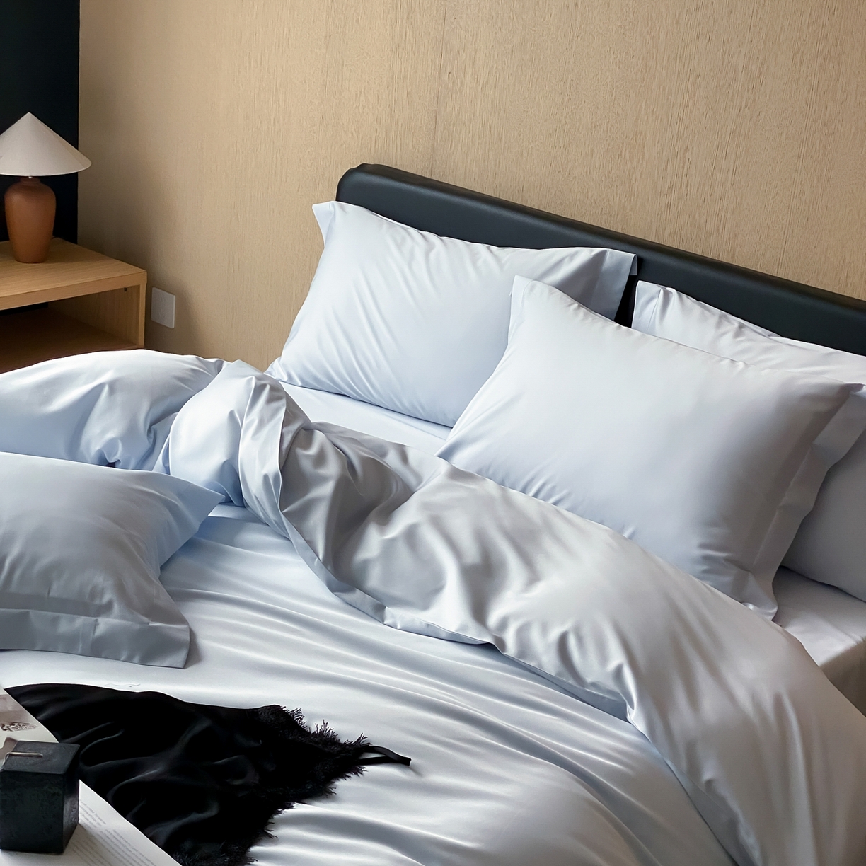 赫帛 2026新款60支pro加密新疆长绒棉全棉纯棉单被套被套单件单品被套-实拍 婴儿蓝