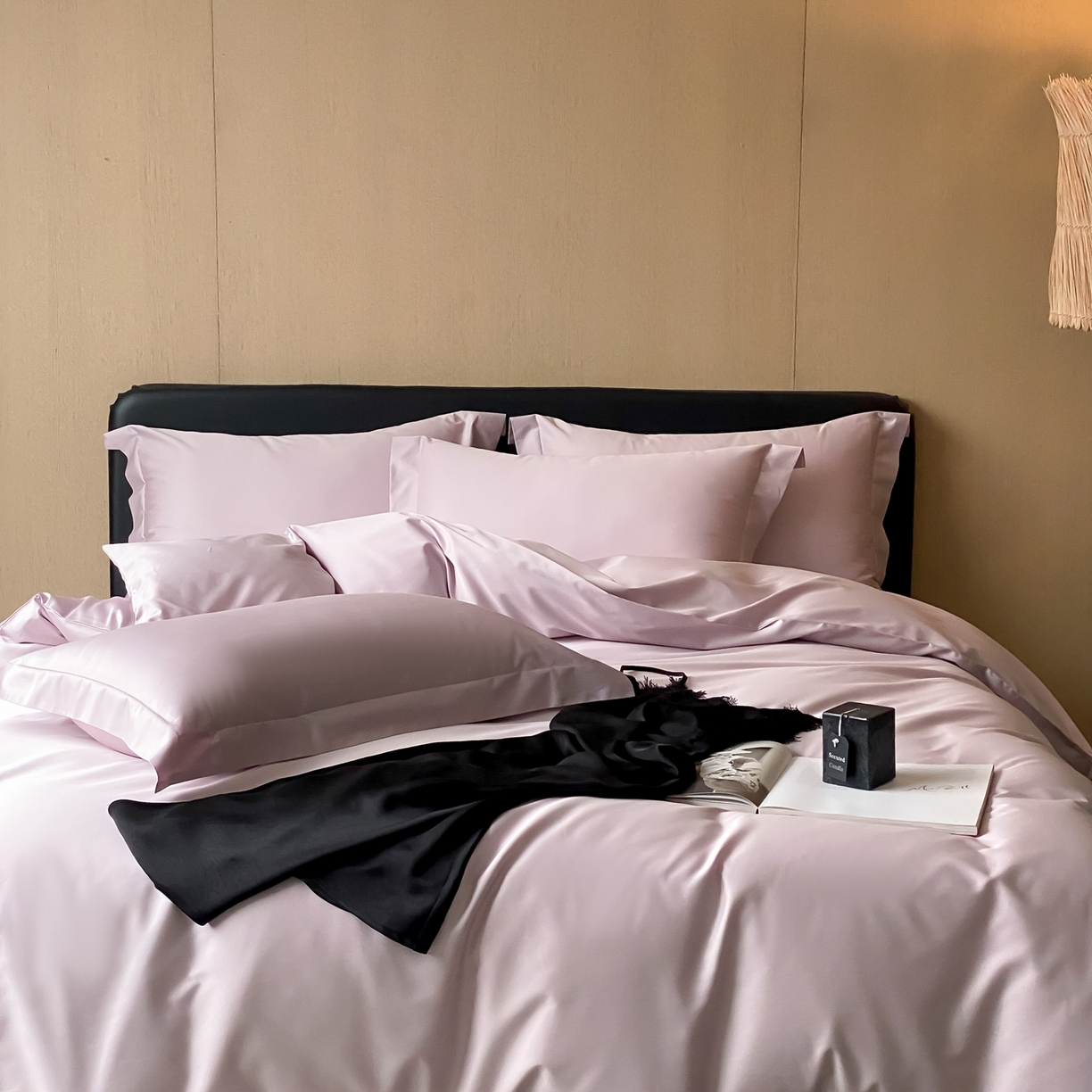 91家纺网 家纺一手货源 找家纺 赫帛 2026新款60支pro加密新疆长绒棉全棉纯棉单被套被套单件单品被套-实拍 淡雅紫