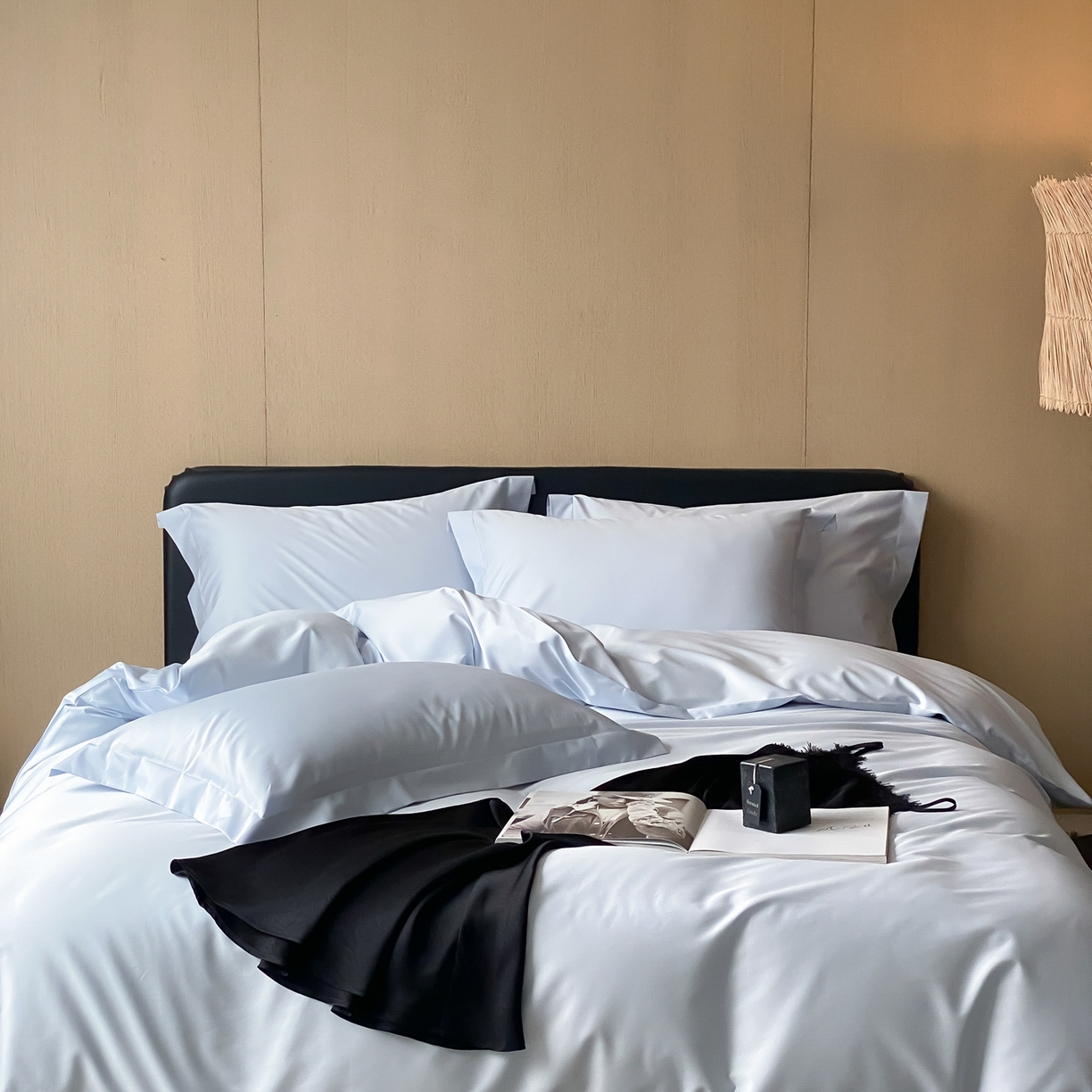 91家纺网 家纺一手货源 找家纺 赫帛 2026新款60支pro加密新疆长绒棉全棉纯棉单被套被套单件单品被套-实拍 婴儿蓝