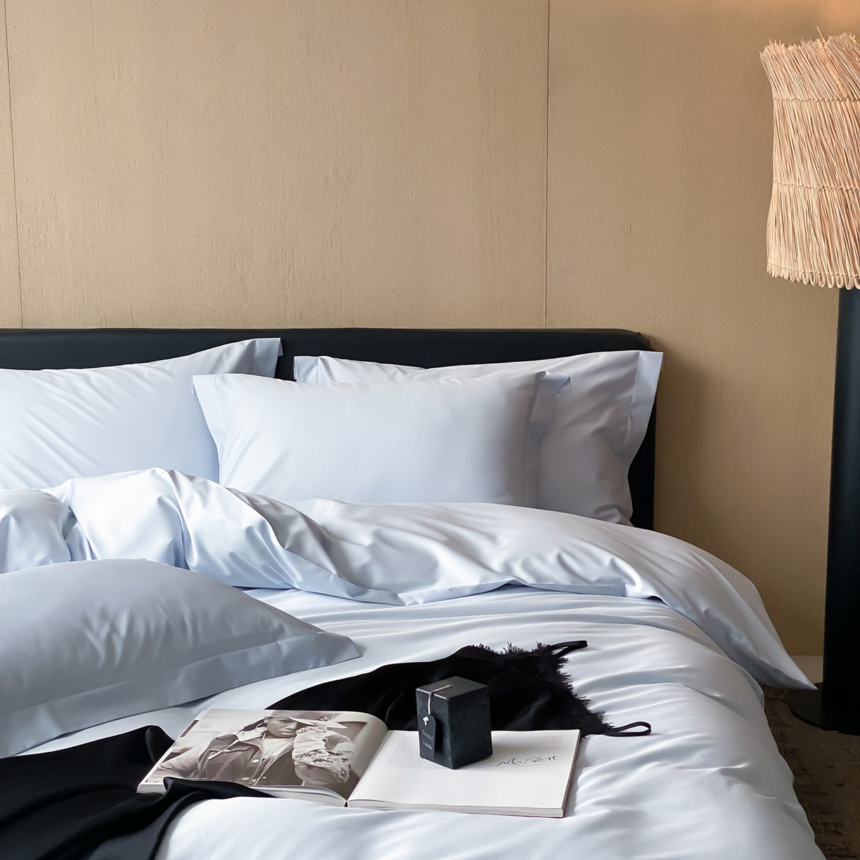 91家纺网 家纺一手货源 找家纺 赫帛 2026新款60支pro加密新疆长绒棉全棉纯棉单被套被套单件单品被套-实拍 婴儿蓝