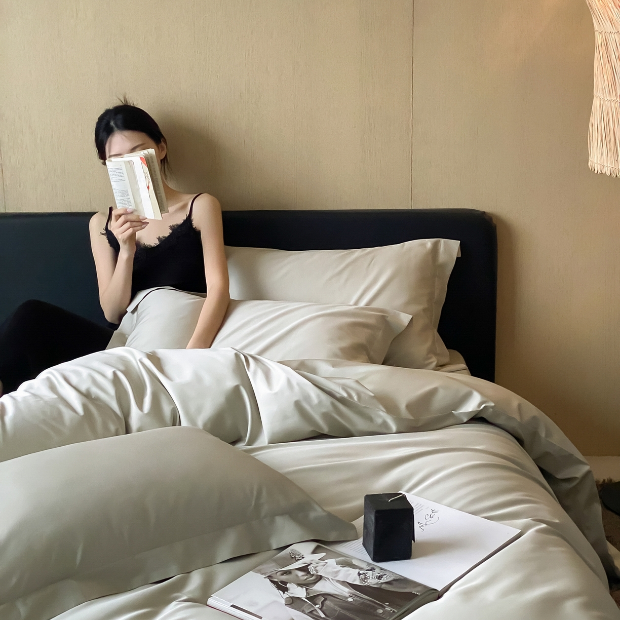 91家纺网 家纺一手货源 找家纺 赫帛 2026新款60支pro加密新疆长绒棉全棉纯棉单被套被套单件单品被套-实拍 嫩芽绿