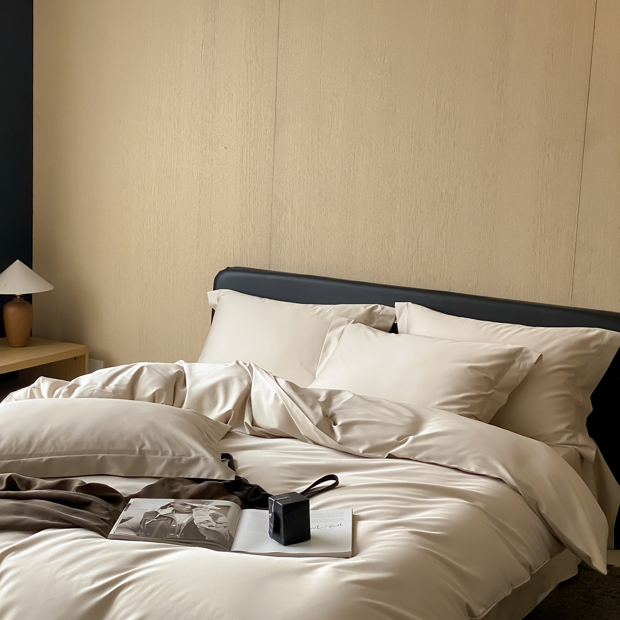 91家纺网 家纺一手货源 找家纺 赫帛 2026新款60支pro加密新疆长绒棉全棉纯棉单被套被套单件单品被套-实拍 浅玉色