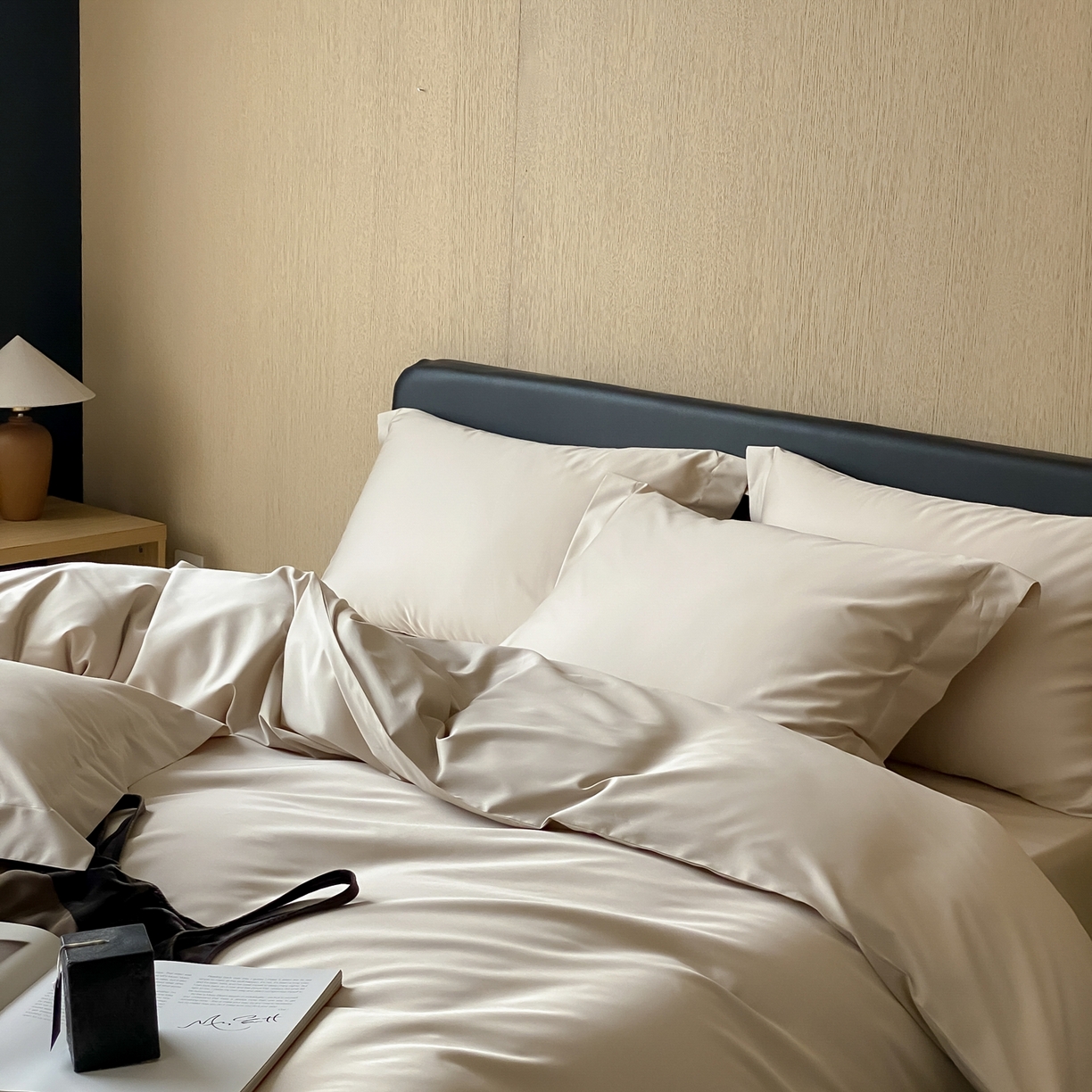 91家纺网 家纺一手货源 找家纺 赫帛 2026新款60支pro加密新疆长绒棉全棉纯棉单被套被套单件单品被套-实拍 浅玉色