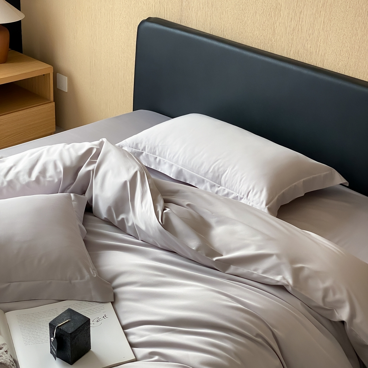 91家纺网 家纺一手货源 找家纺 赫帛 2026新款60支pro加密新疆长绒棉全棉纯棉单被套被套单件单品被套-实拍 藕灰色