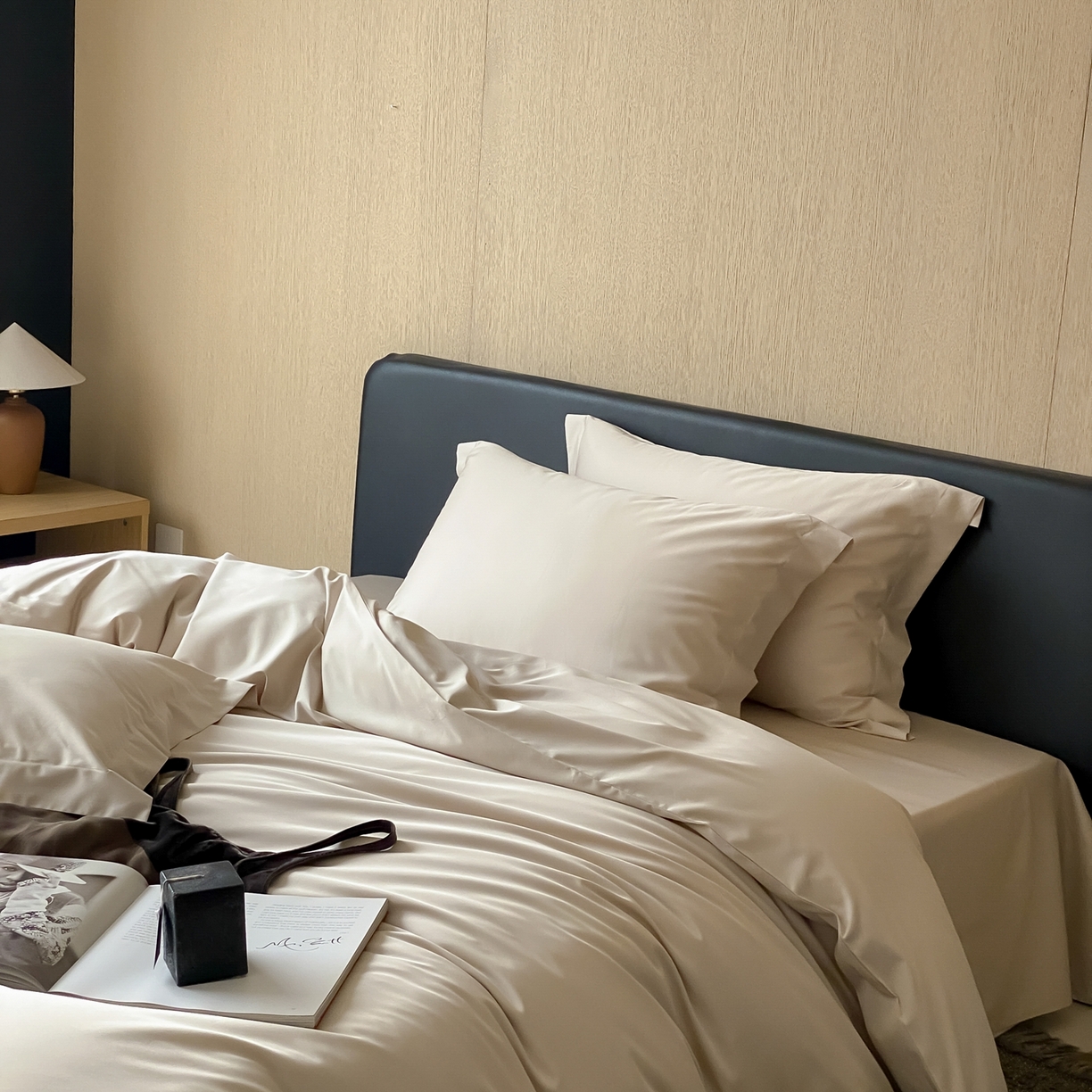 91家纺网 家纺一手货源 找家纺 赫帛 2026新款60支pro加密新疆长绒棉全棉纯棉单被套被套单件单品被套-实拍 浅玉色