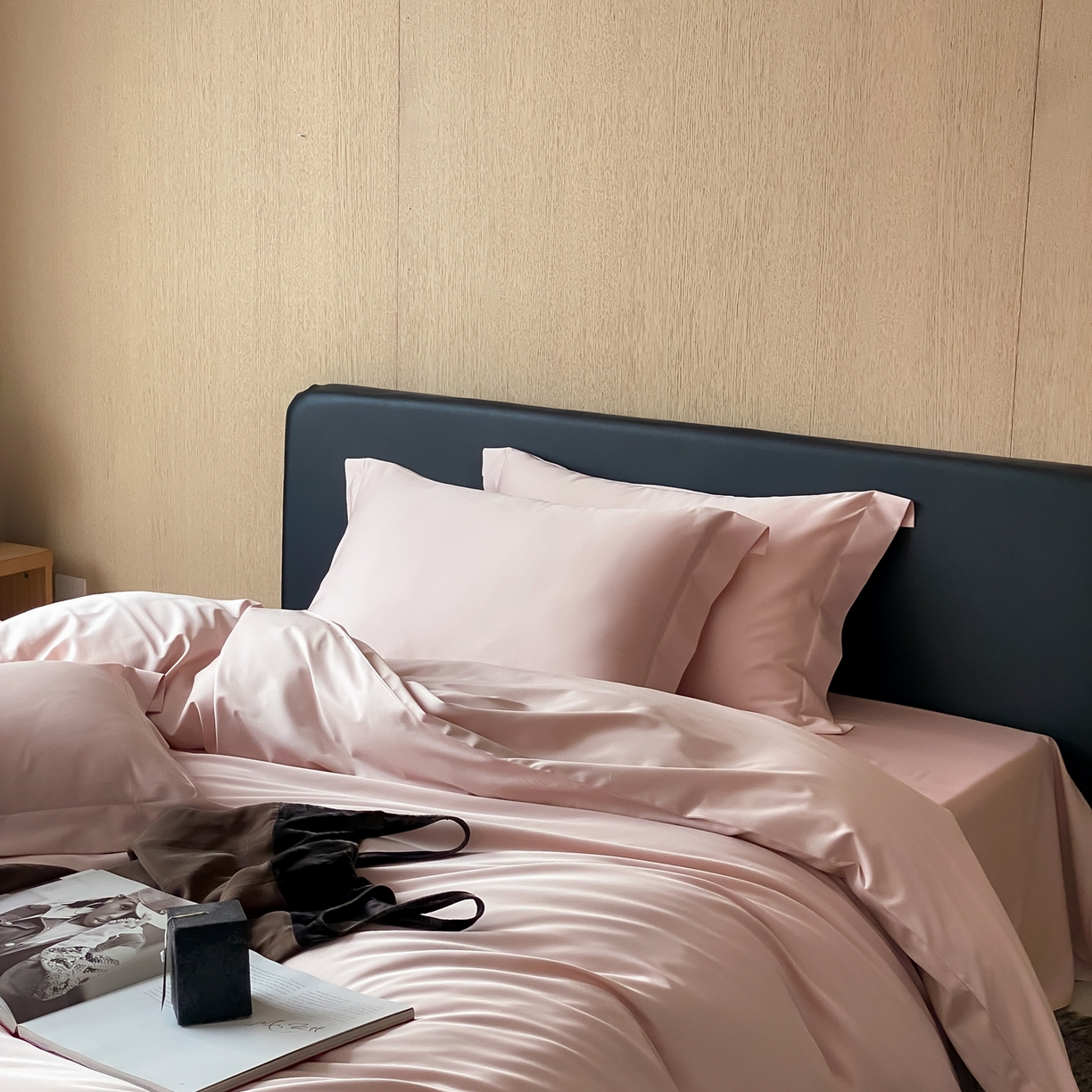 91家纺网 家纺一手货源 找家纺 赫帛 2026新款60支pro加密新疆长绒棉全棉纯棉单被套被套单件单品被套-实拍 蜜桃粉