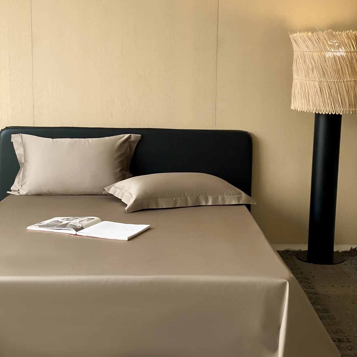 赫帛 2026新款60支pro加密新疆长绒棉全棉纯棉单床单床单单件单品床单-实拍 沙土棕