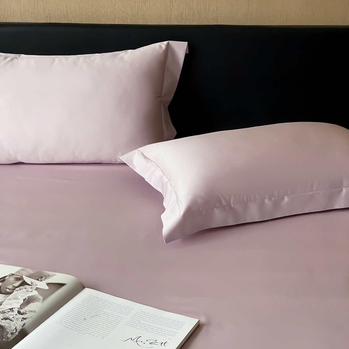 91家纺网 家纺一手货源 找家纺 赫帛 2026新款60支pro加密新疆长绒棉全棉纯棉单床单床单单件单品床单-实拍 淡雅紫