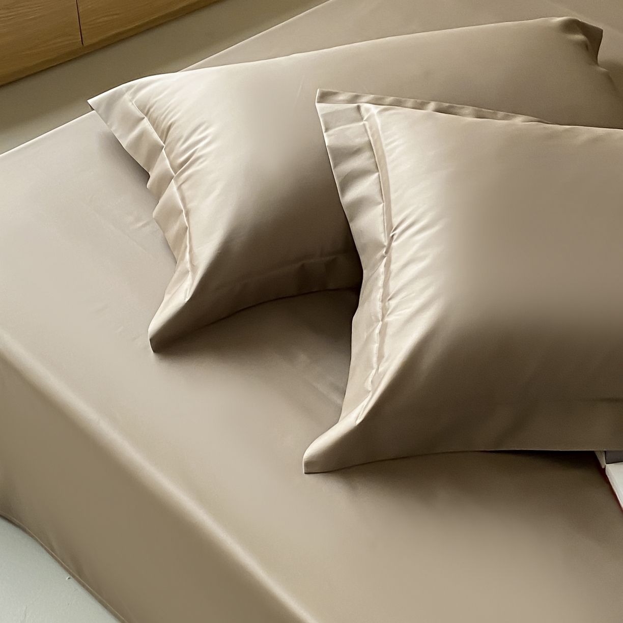 91家纺网 家纺一手货源 找家纺 赫帛 2026新款60支pro加密新疆长绒棉全棉纯棉单床单床单单件单品床单-实拍 沙土棕