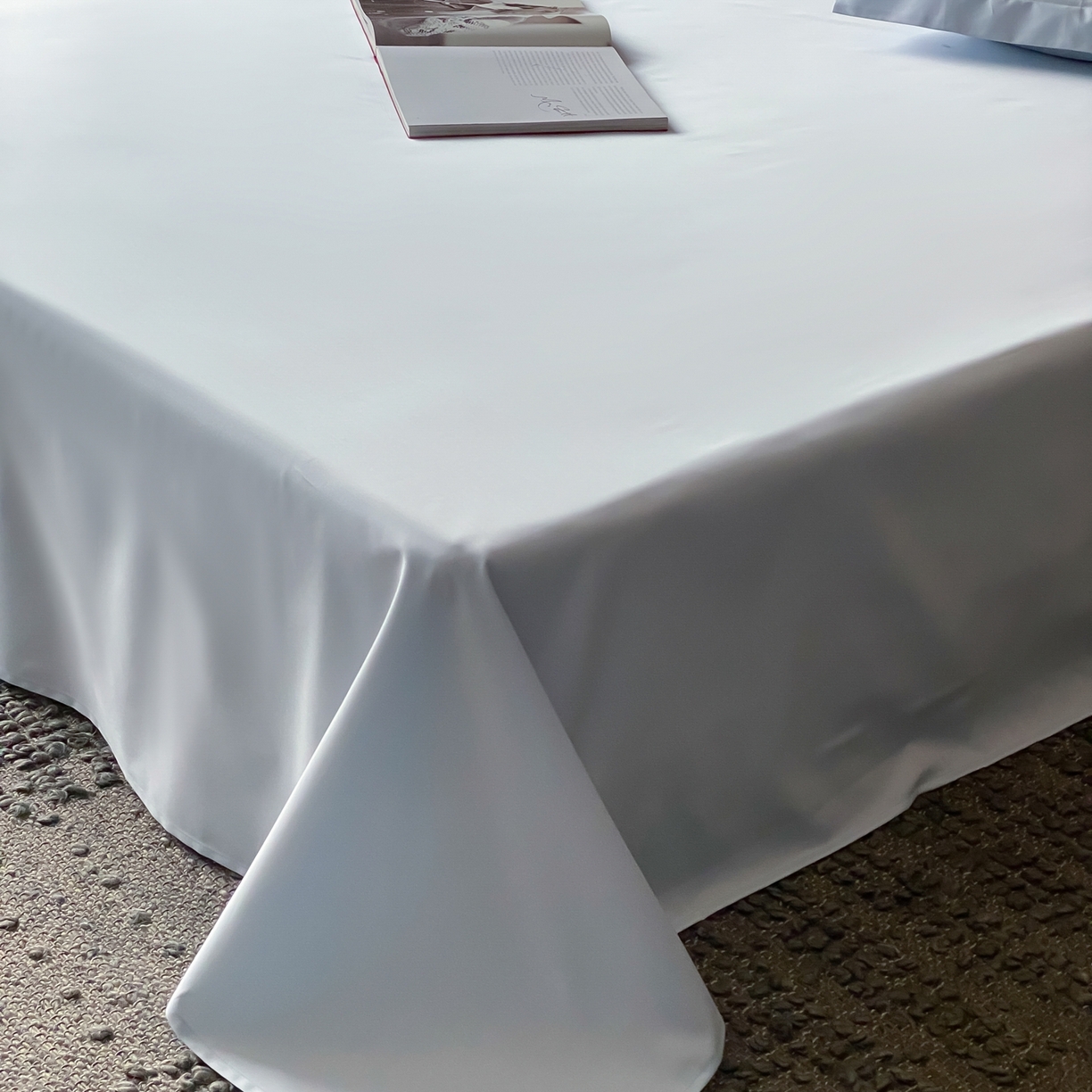 91家纺网 家纺一手货源 找家纺 赫帛 2026新款60支pro加密新疆长绒棉全棉纯棉单床单床单单件单品床单-实拍 婴儿蓝