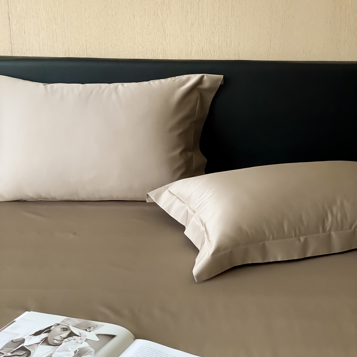 91家纺网 家纺一手货源 找家纺 赫帛 2026新款60支pro加密新疆长绒棉全棉纯棉单床单床单单件单品床单-实拍 沙土棕