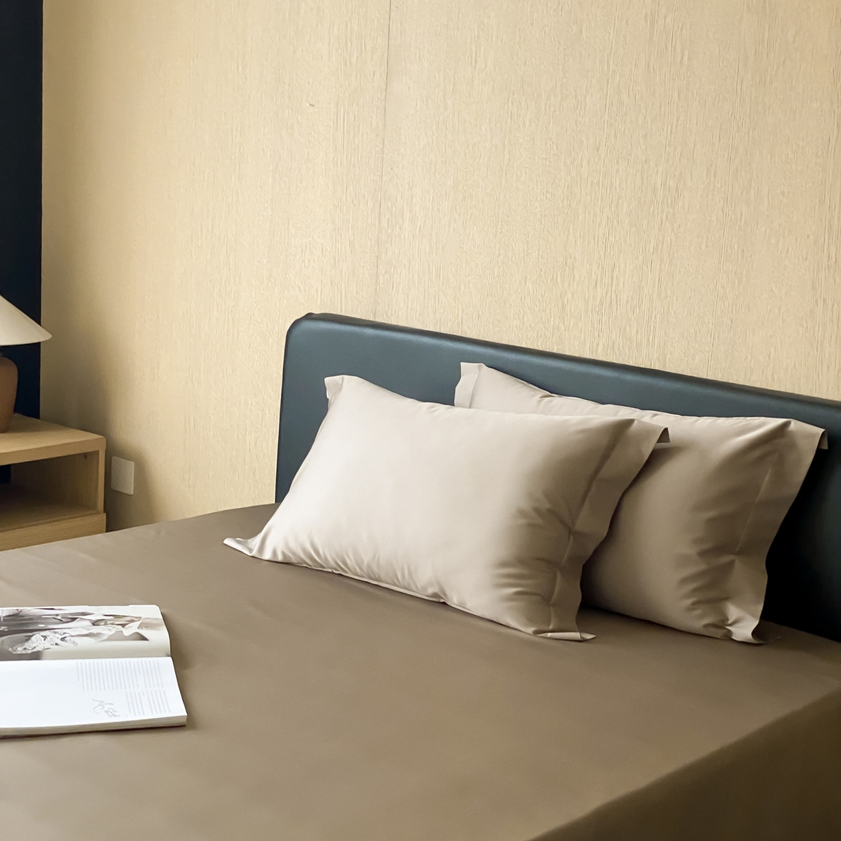 91家纺网 家纺一手货源 找家纺 赫帛 2026新款60支pro加密新疆长绒棉全棉纯棉单床单床单单件单品床单-实拍 沙土棕