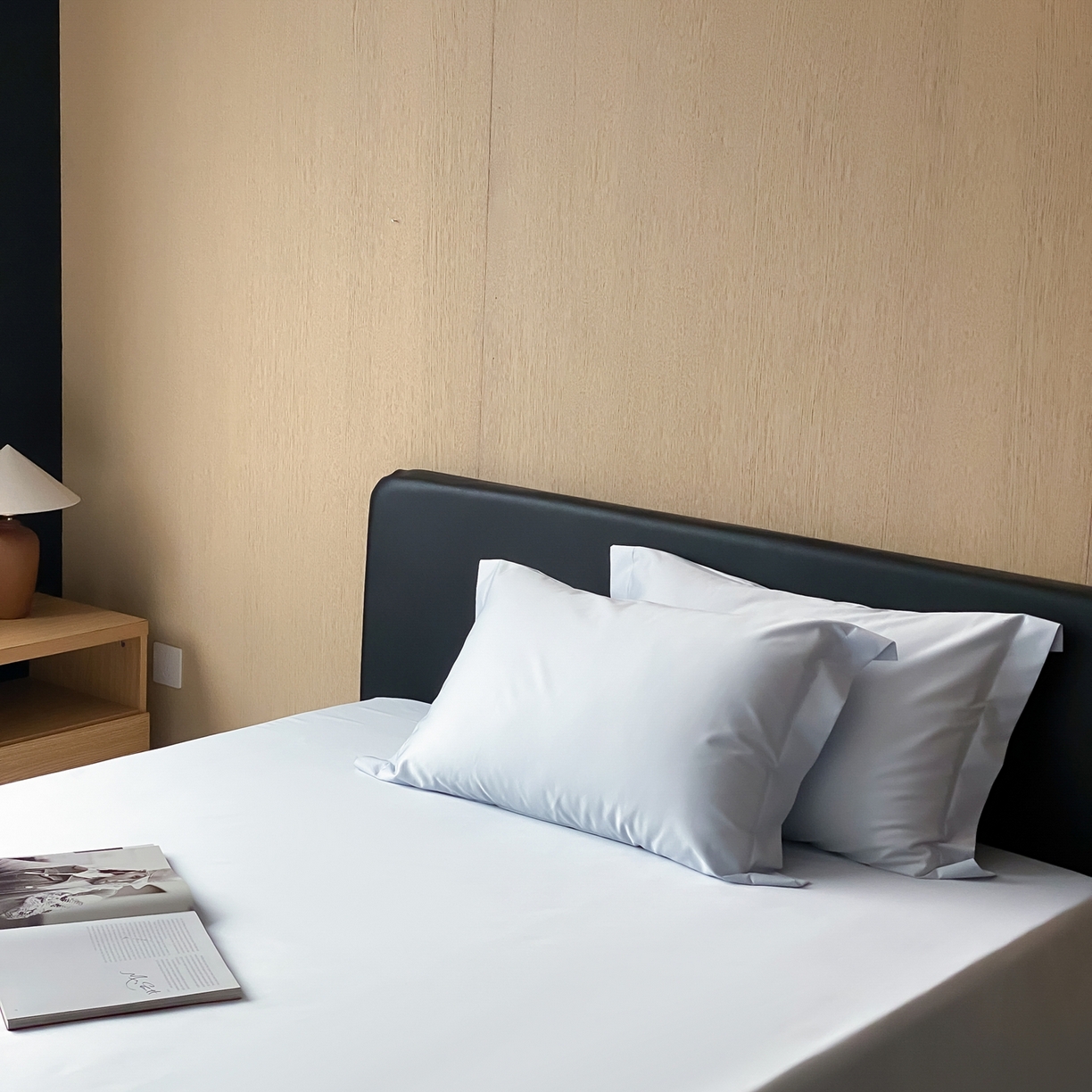 91家纺网 家纺一手货源 找家纺 赫帛 2026新款60支pro加密新疆长绒棉全棉纯棉单床单床单单件单品床单-实拍 婴儿蓝