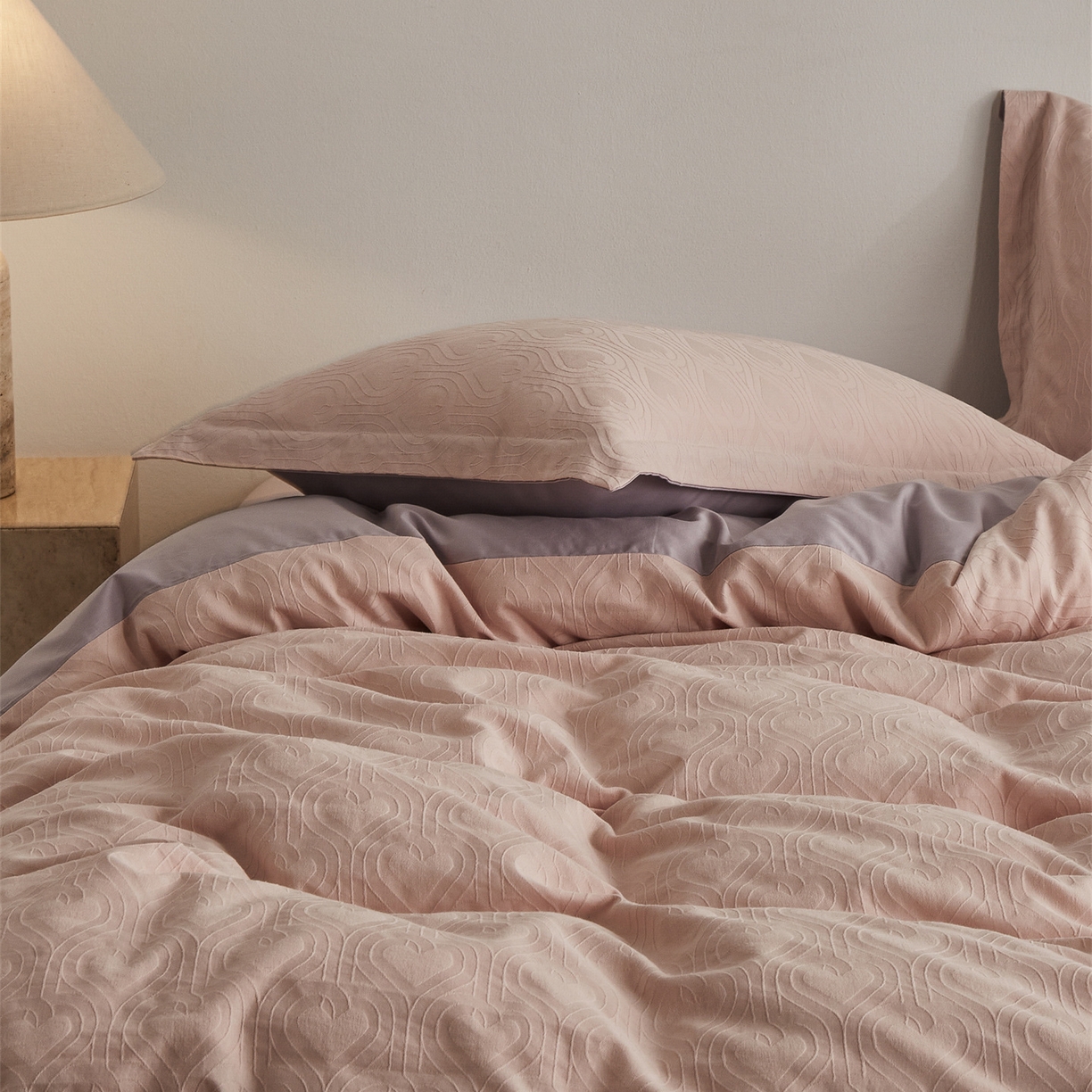 91家纺网 家纺一手货源 找家纺 （总）顾家家居 2026新款AB面全棉厚织提花四件套