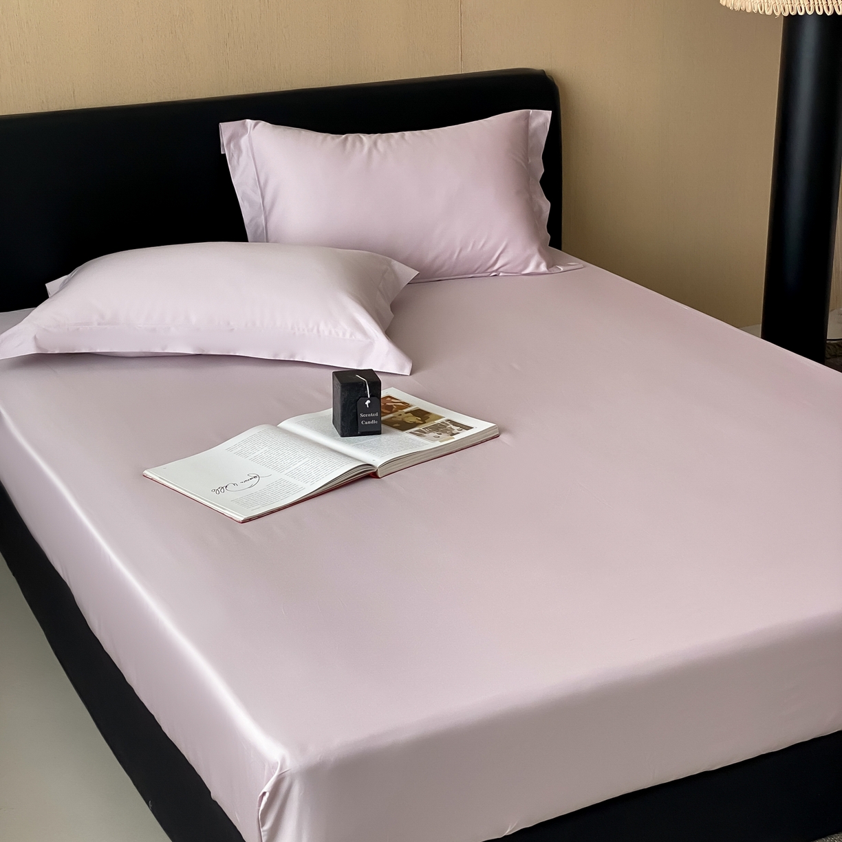 91家纺网 家纺一手货源 找家纺 （总）赫帛 2026新款60支pro加密新疆长绒棉全棉纯棉单床笠床笠单件单品床笠-实拍