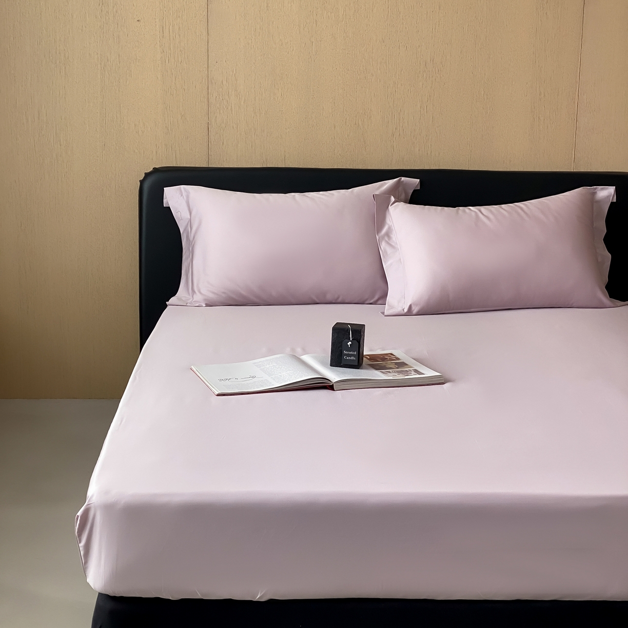 91家纺网 家纺一手货源 找家纺 （总）赫帛 2026新款60支pro加密新疆长绒棉全棉纯棉单床笠床笠单件单品床笠-实拍