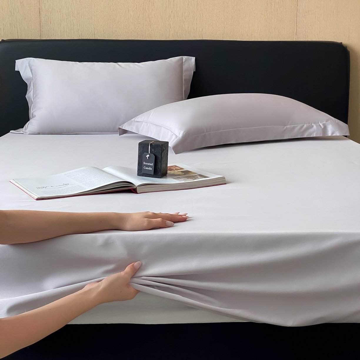 91家纺网 家纺一手货源 找家纺 赫帛 2026新款60支pro加密新疆长绒棉全棉纯棉单床笠床笠单件单品床笠-实拍 藕灰色