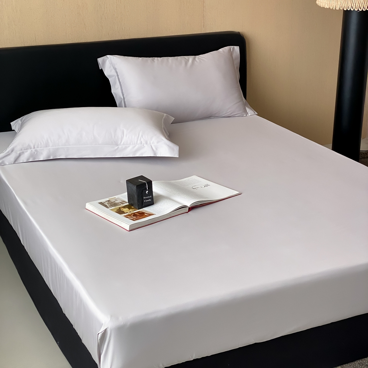 91家纺网 家纺一手货源 找家纺 赫帛 2026新款60支pro加密新疆长绒棉全棉纯棉单床笠床笠单件单品床笠-实拍 藕灰色