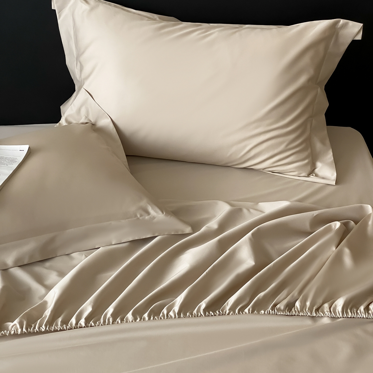 91家纺网 家纺一手货源 找家纺 赫帛 2026新款60支pro加密新疆长绒棉全棉纯棉单床笠床笠单件单品床笠-实拍 浅玉色