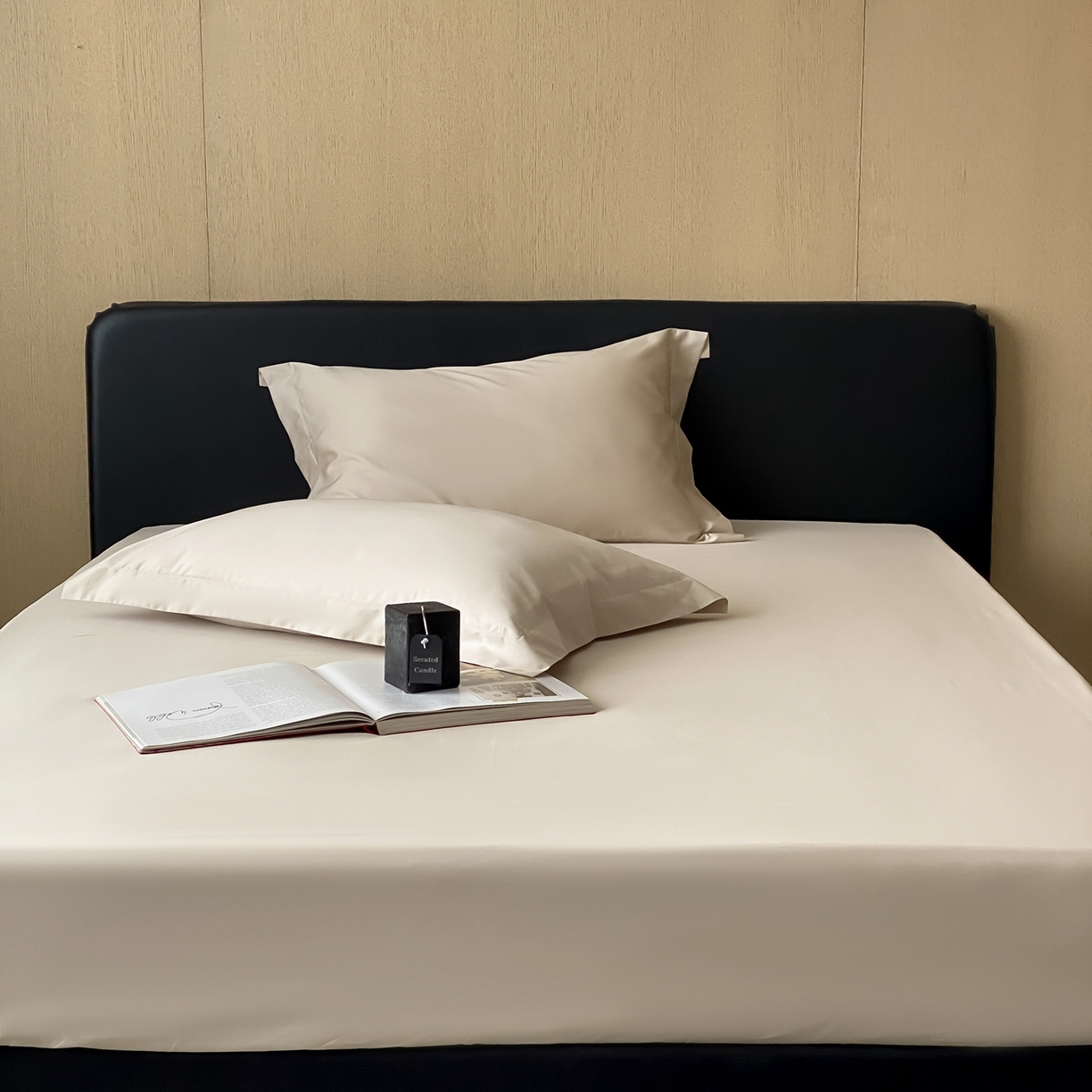 91家纺网 家纺一手货源 找家纺 赫帛 2026新款60支pro加密新疆长绒棉全棉纯棉单床笠床笠单件单品床笠-实拍 浅玉色