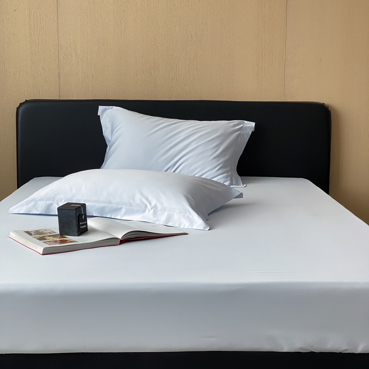 91家纺网 家纺一手货源 找家纺 赫帛 2026新款60支pro加密新疆长绒棉全棉纯棉单床笠床笠单件单品床笠-实拍 婴儿蓝