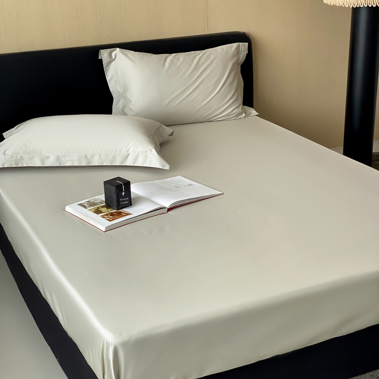 91家纺网 家纺一手货源 找家纺 赫帛 2026新款60支pro加密新疆长绒棉全棉纯棉单床笠床笠单件单品床笠-实拍 嫩芽绿