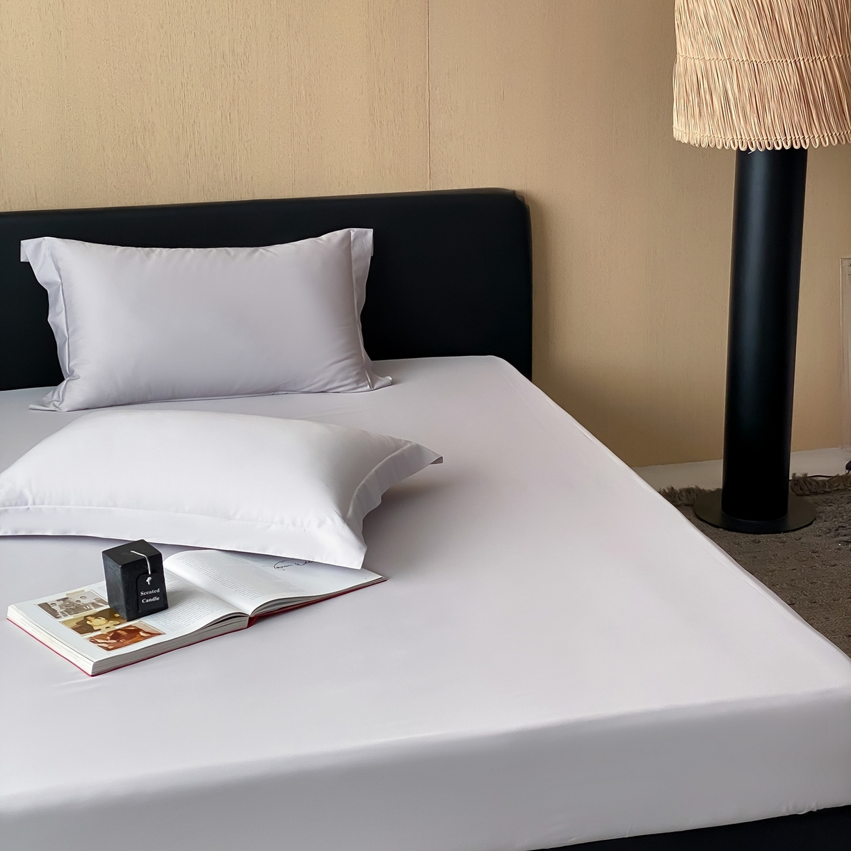 91家纺网 家纺一手货源 找家纺 赫帛 2026新款60支pro加密新疆长绒棉全棉纯棉单床笠床笠单件单品床笠-实拍 藕灰色