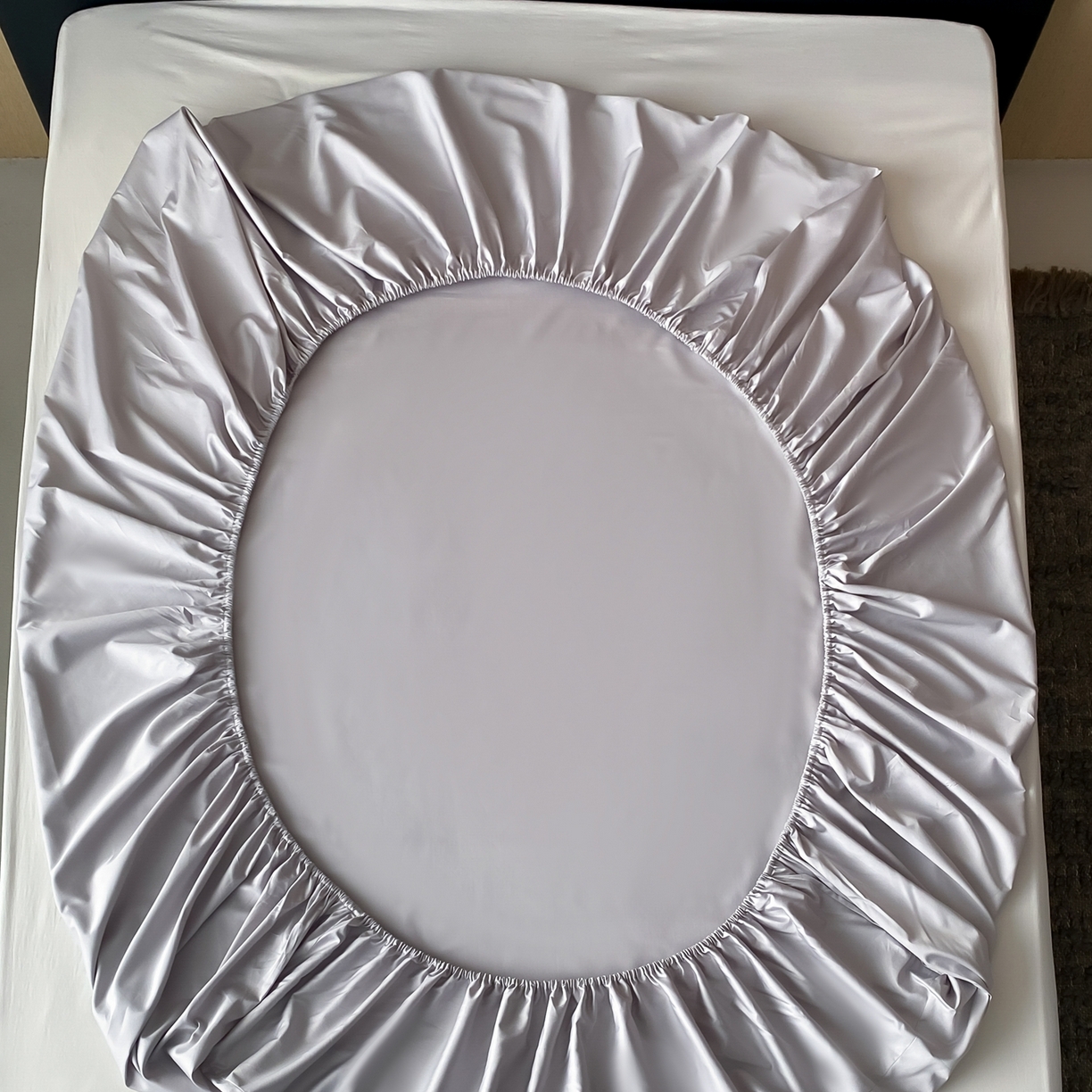 91家纺网 家纺一手货源 找家纺 赫帛 2026新款60支pro加密新疆长绒棉全棉纯棉单床笠床笠单件单品床笠-实拍 藕灰色