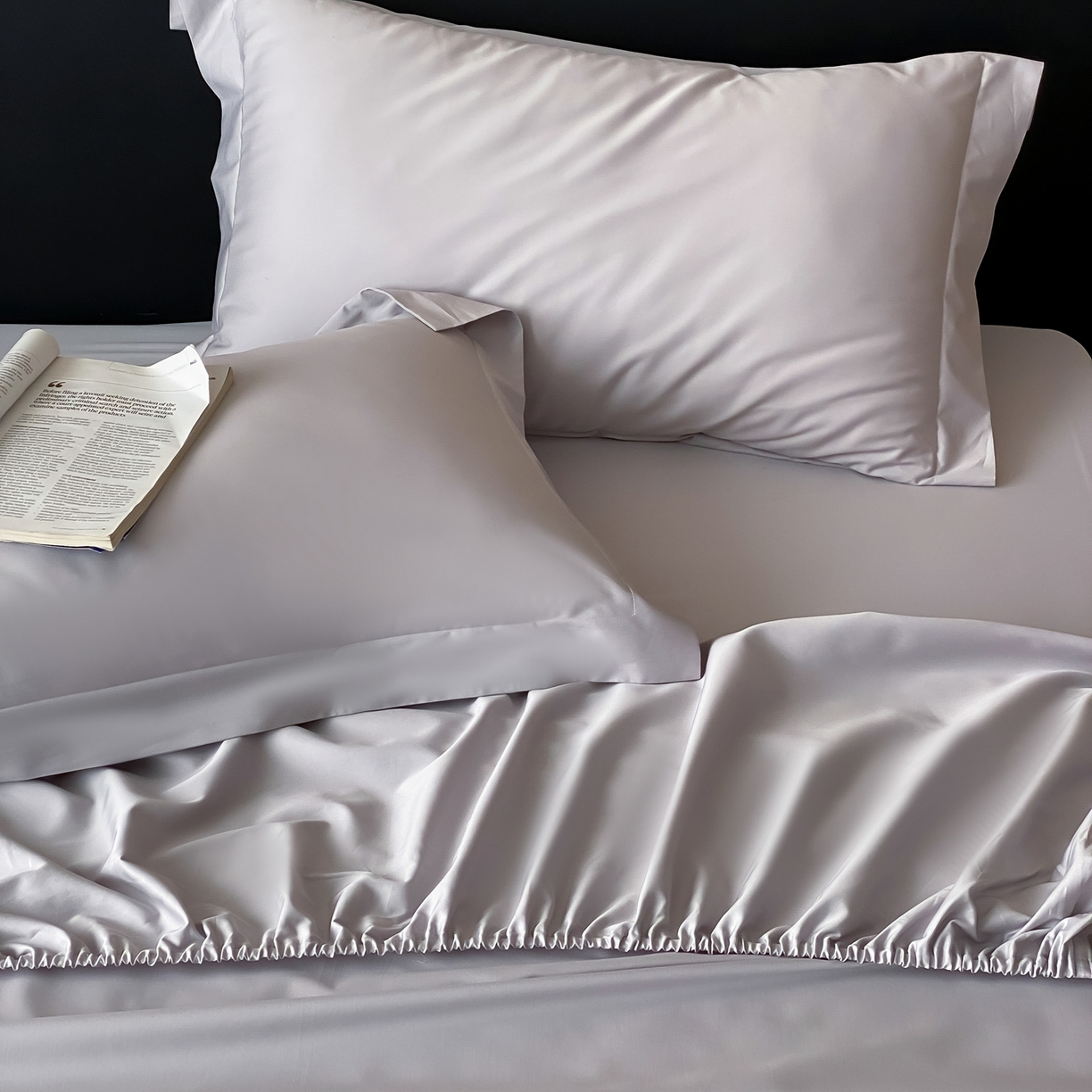 91家纺网 家纺一手货源 找家纺 赫帛 2026新款60支pro加密新疆长绒棉全棉纯棉单床笠床笠单件单品床笠-实拍 藕灰色