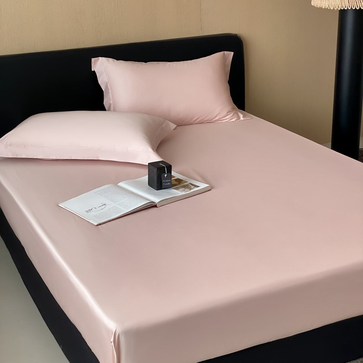 91家纺网 家纺一手货源 找家纺 赫帛 2026新款60支pro加密新疆长绒棉全棉纯棉单枕套枕套单件单品枕套-实拍 蜜桃粉