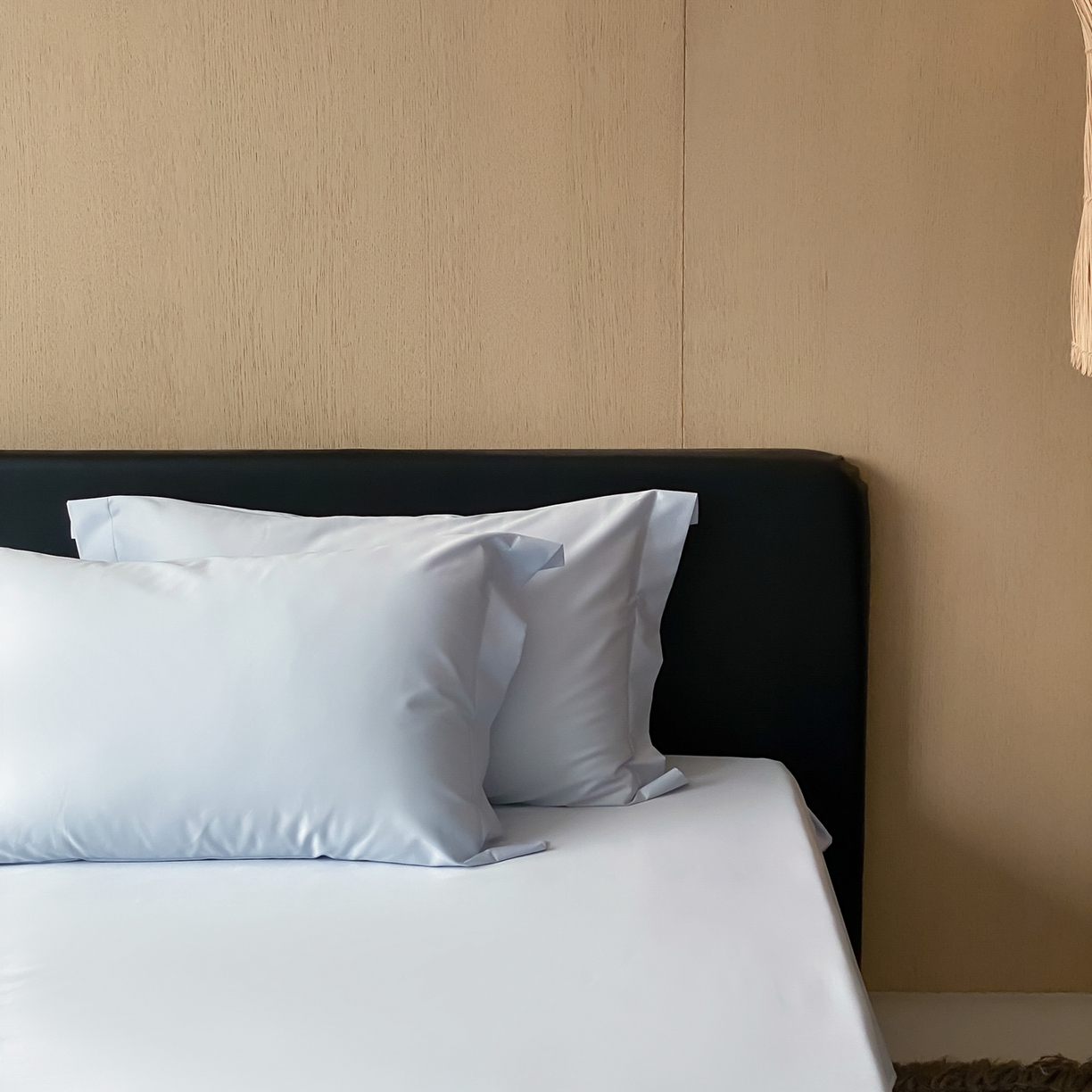 91家纺网 家纺一手货源 找家纺 赫帛 2026新款60支pro加密新疆长绒棉全棉纯棉单枕套枕套单件单品枕套-实拍 婴儿蓝