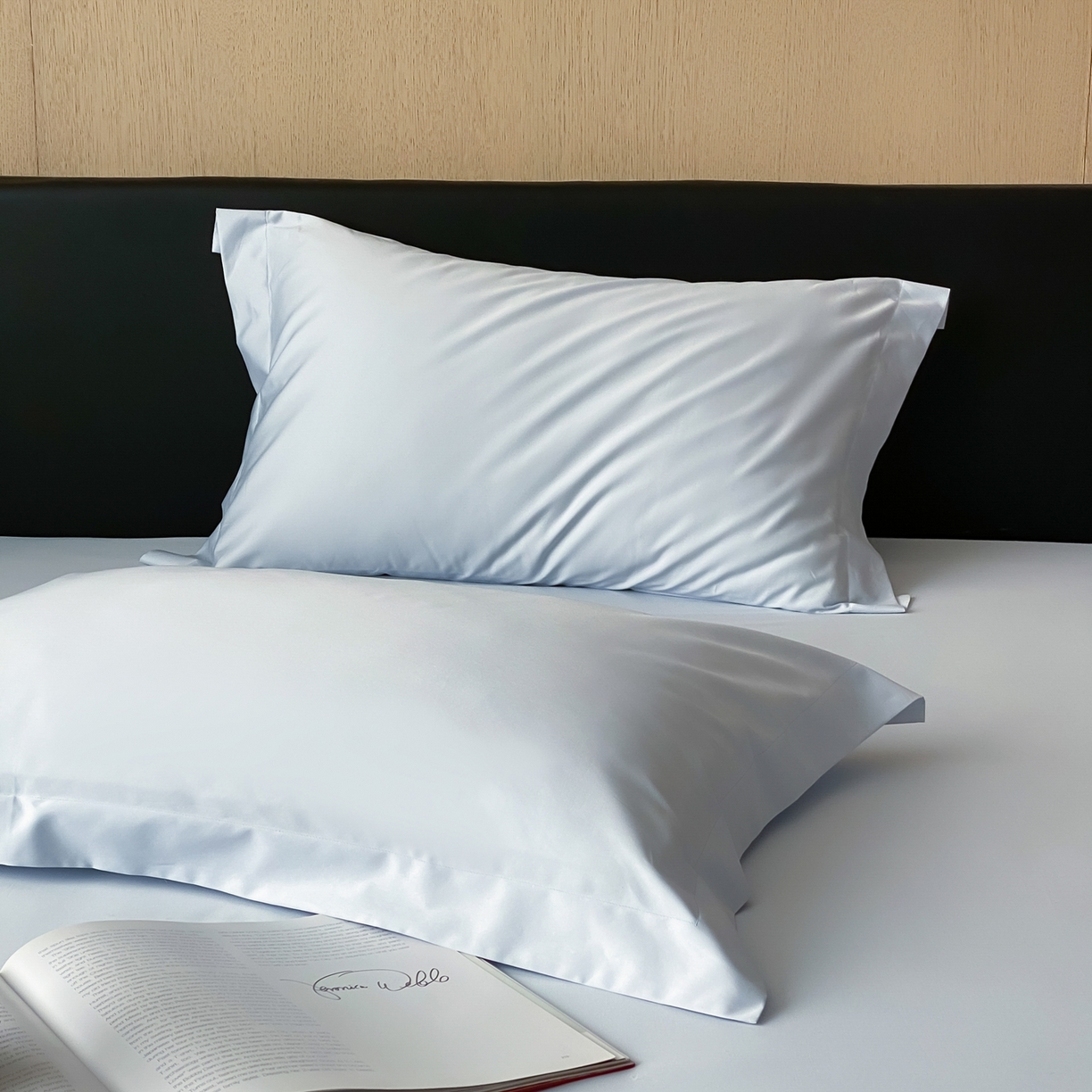 赫帛 2026新款60支pro加密新疆长绒棉全棉纯棉单枕套枕套单件单品枕套-实拍 婴儿蓝