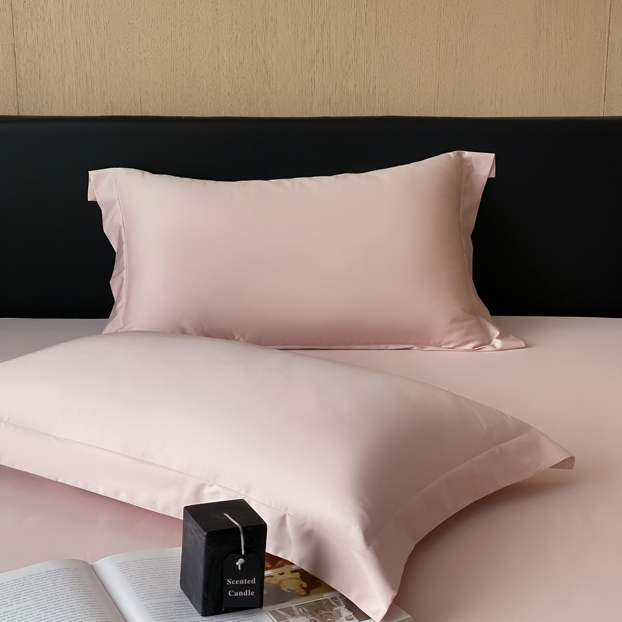 赫帛 2026新款60支pro加密新疆长绒棉全棉纯棉单枕套枕套单件单品枕套-实拍 蜜桃粉