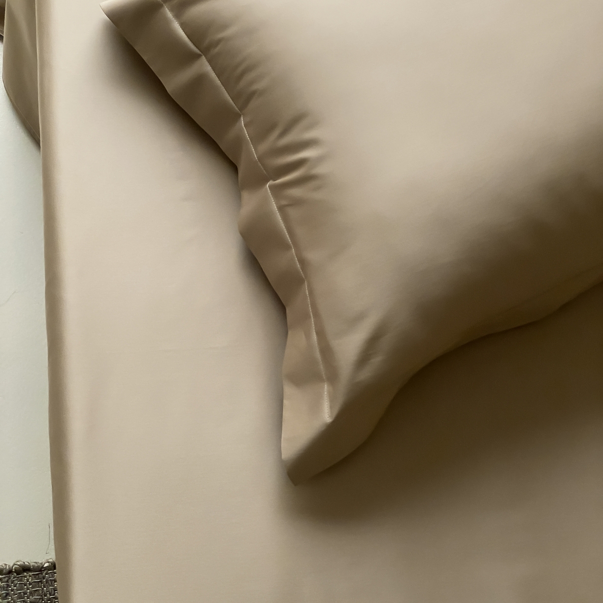 91家纺网 家纺一手货源 找家纺 赫帛 2026新款60支pro加密新疆长绒棉全棉纯棉单枕套枕套单件单品枕套-实拍 沙土棕