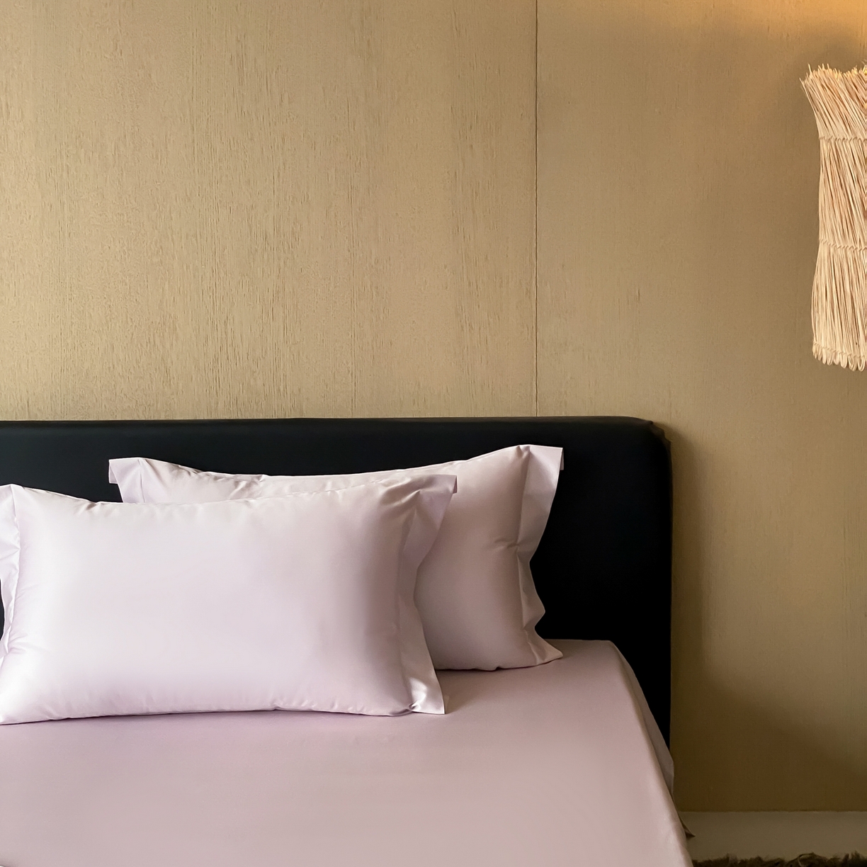 91家纺网 家纺一手货源 找家纺 赫帛 2026新款60支pro加密新疆长绒棉全棉纯棉单枕套枕套单件单品枕套-实拍 淡雅紫