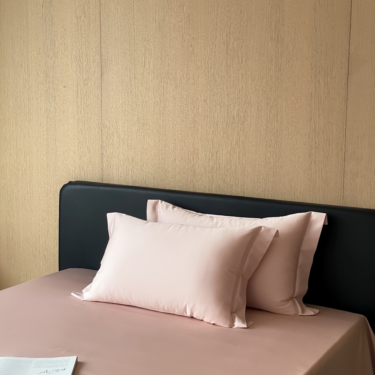 91家纺网 家纺一手货源 找家纺 赫帛 2026新款60支pro加密新疆长绒棉全棉纯棉单枕套枕套单件单品枕套-实拍 蜜桃粉