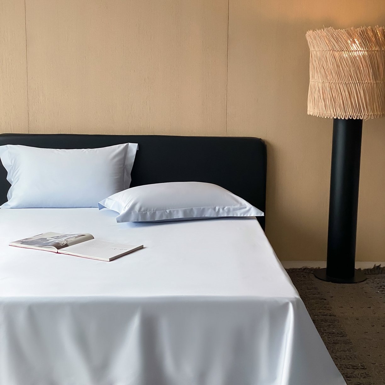 91家纺网 家纺一手货源 找家纺 赫帛 2026新款60支pro加密新疆长绒棉全棉纯棉单枕套枕套单件单品枕套-实拍 婴儿蓝