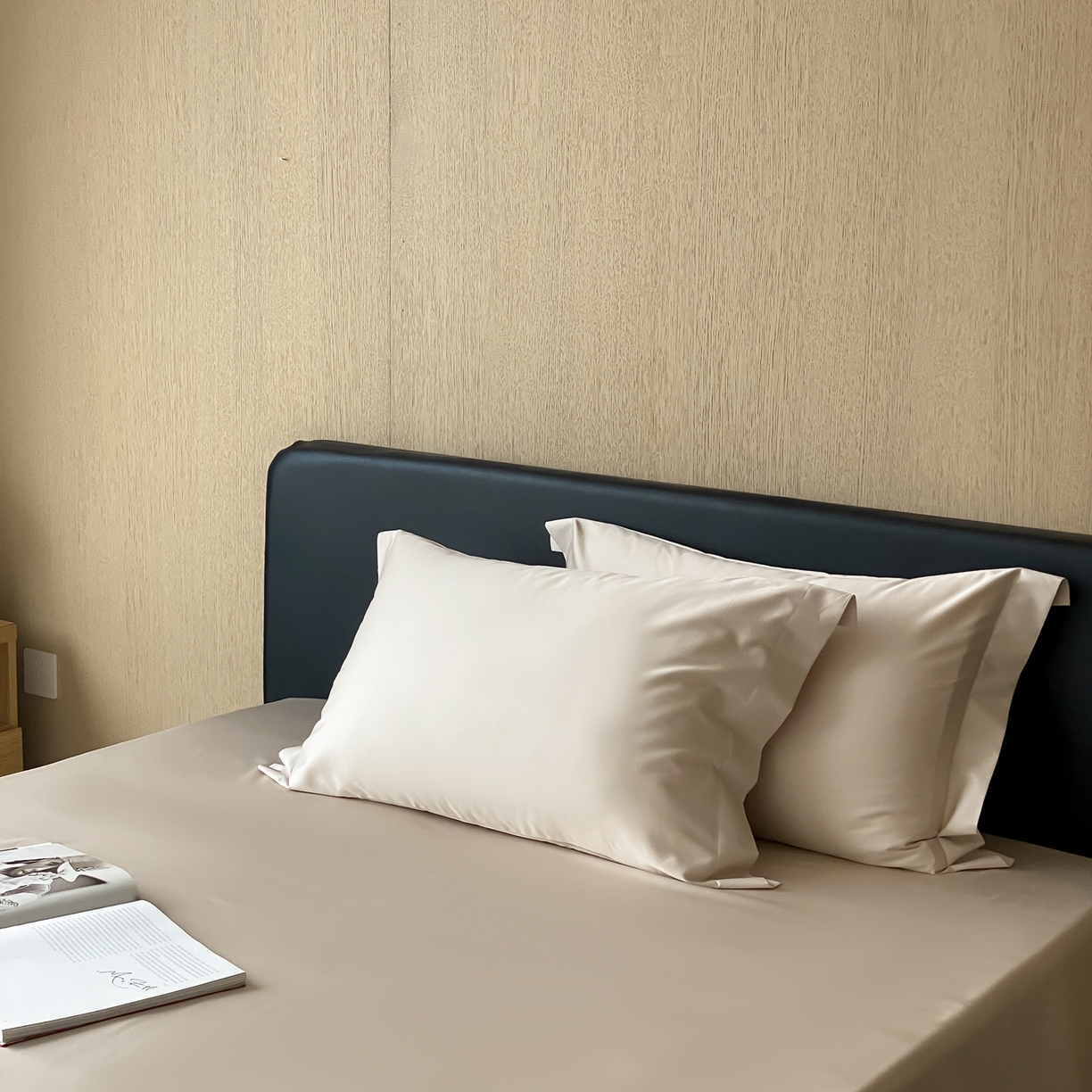 91家纺网 家纺一手货源 找家纺 赫帛 2026新款60支pro加密新疆长绒棉全棉纯棉单枕套枕套单件单品枕套-实拍 浅玉色