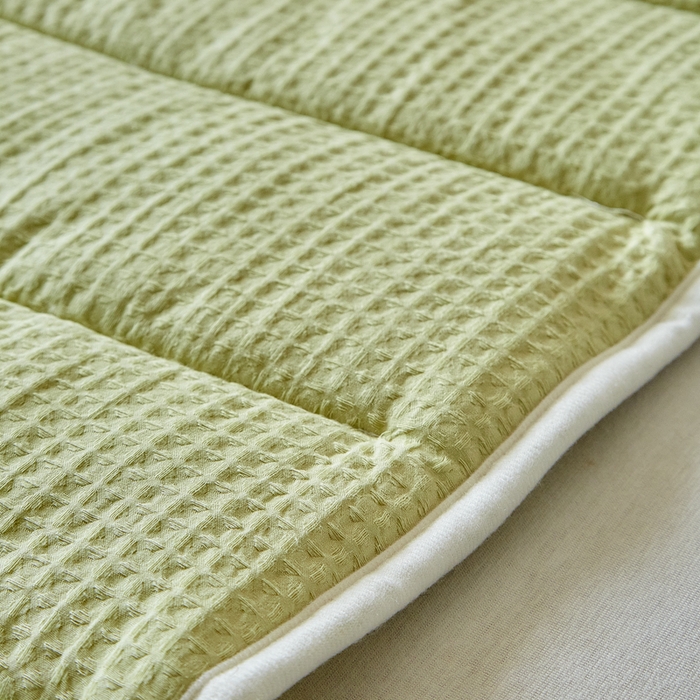 91家纺网 家纺一手货源 找家纺 梵希良品家纺 2026新款毛巾枕头枕芯护颈椎助睡眠反弓便携折叠高低度可调节牵引圆柱睡觉专用 果绿-PE软管款