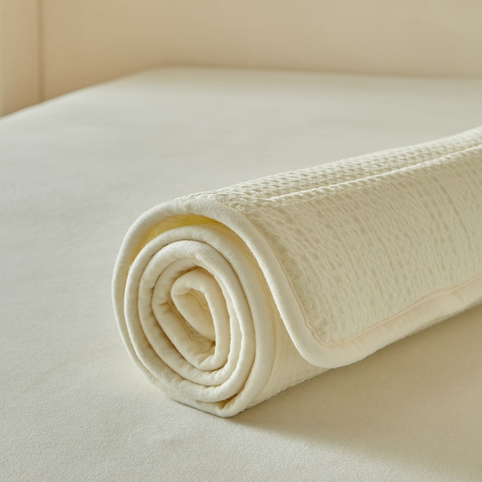 91家纺网 家纺一手货源 找家纺 梵希良品家纺 2026新款毛巾枕头枕芯护颈椎助睡眠反弓便携折叠高低度可调节牵引圆柱睡觉专用 米白-PE软管款