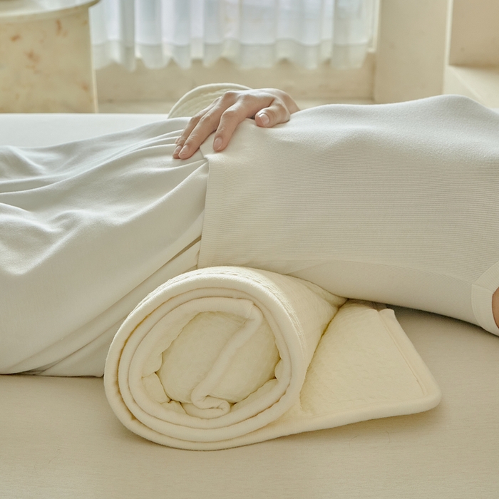 91家纺网 家纺一手货源 找家纺 梵希良品家纺 2026新款毛巾枕头枕芯护颈椎助睡眠反弓便携折叠高低度可调节牵引圆柱睡觉专用 米白-荞麦款