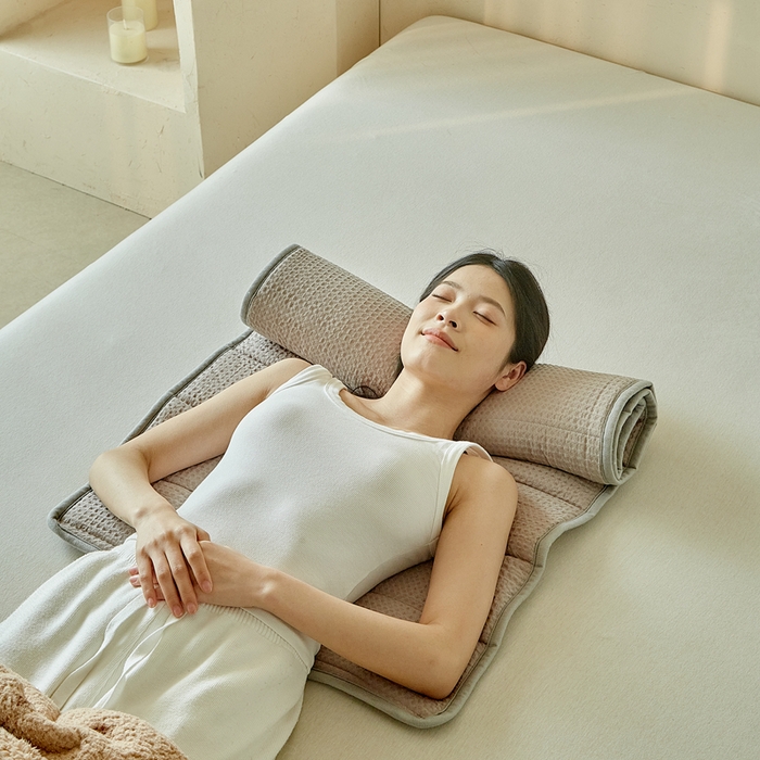 91家纺网 家纺一手货源 找家纺 梵希良品家纺 2026新款毛巾枕头枕芯护颈椎助睡眠反弓便携折叠高低度可调节牵引圆柱睡觉专用 浅灰-PE软管款