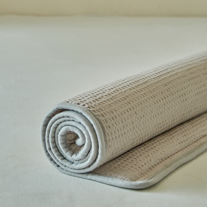 91家纺网 家纺一手货源 找家纺 梵希良品家纺 2026新款毛巾枕头枕芯护颈椎助睡眠反弓便携折叠高低度可调节牵引圆柱睡觉专用 浅灰-PE软管款