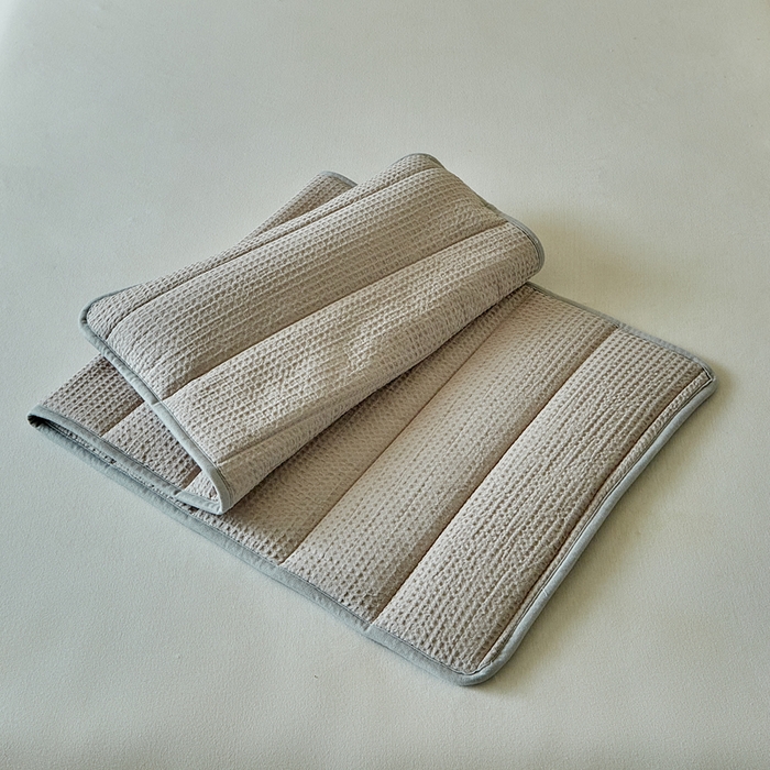 91家纺网 家纺一手货源 找家纺 梵希良品家纺 2026新款毛巾枕头枕芯护颈椎助睡眠反弓便携折叠高低度可调节牵引圆柱睡觉专用 浅灰-纤维款