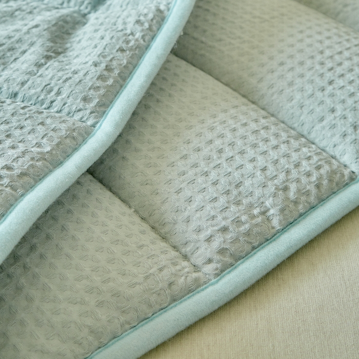 91家纺网 家纺一手货源 找家纺 梵希良品家纺 2026新款毛巾枕头枕芯护颈椎助睡眠反弓便携折叠高低度可调节牵引圆柱睡觉专用 浅蓝-PE软管款