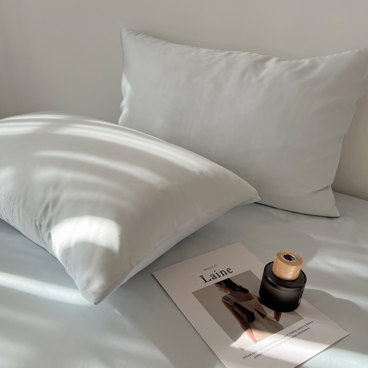 91家纺网 家纺一手货源 找家纺 悦织湾家纺 2026新款亲肤舒适冰丝四件套夏秋季凉爽透气纯色双拼床上用品学生宿舍单双人三四件套 可可蓝调