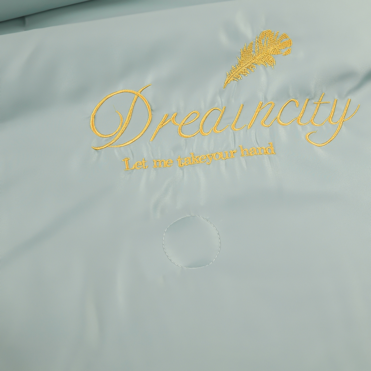 91家纺网 家纺一手货源 找家纺 好尚居 2026新款水洗真丝刺绣夏被被子被芯四件套 深海蓝