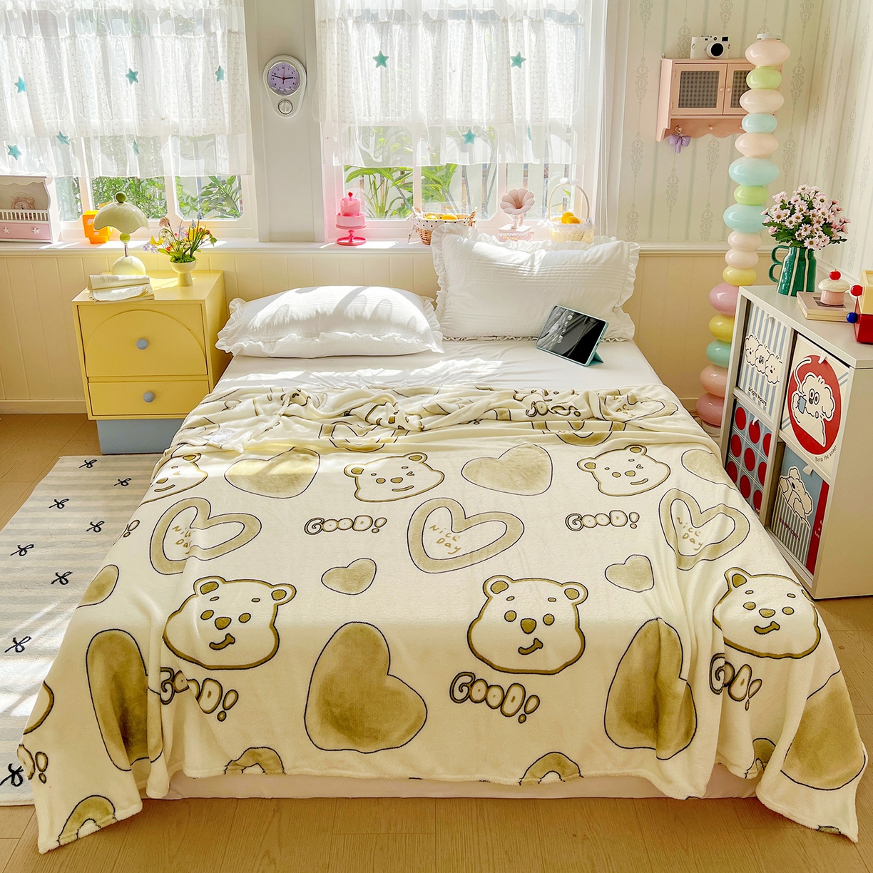 91家纺网 家纺一手货源 找家纺 （总）悦织湾家纺 2026新款印花法兰绒毛毯牛奶绒盖毯春秋空调毯儿童床单小被子