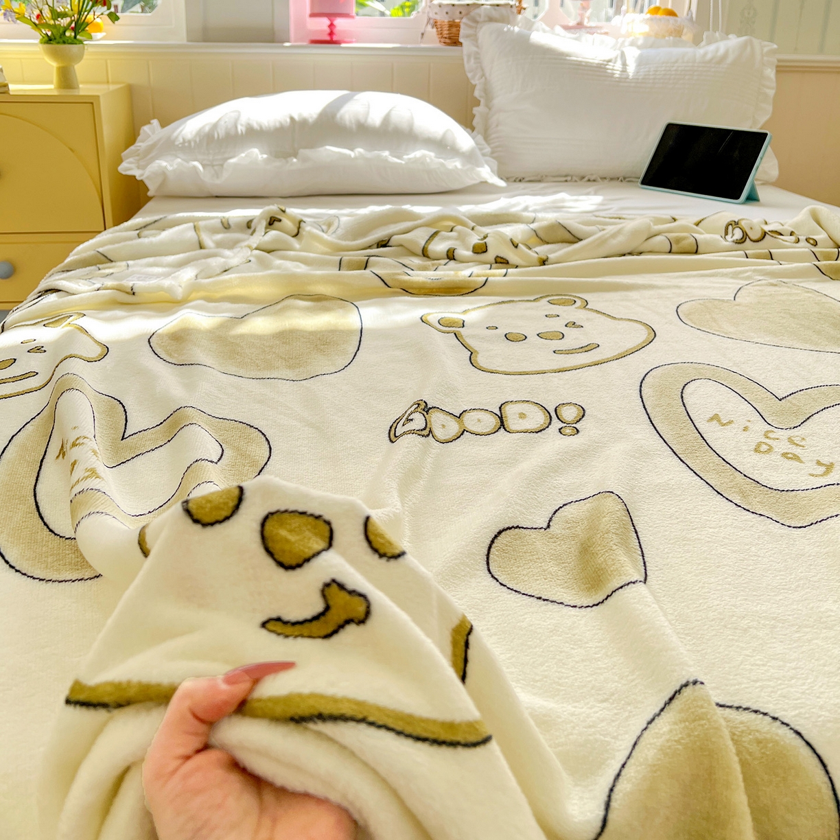 91家纺网 家纺一手货源 找家纺 （总）悦织湾家纺 2026新款印花法兰绒毛毯牛奶绒盖毯春秋空调毯儿童床单小被子