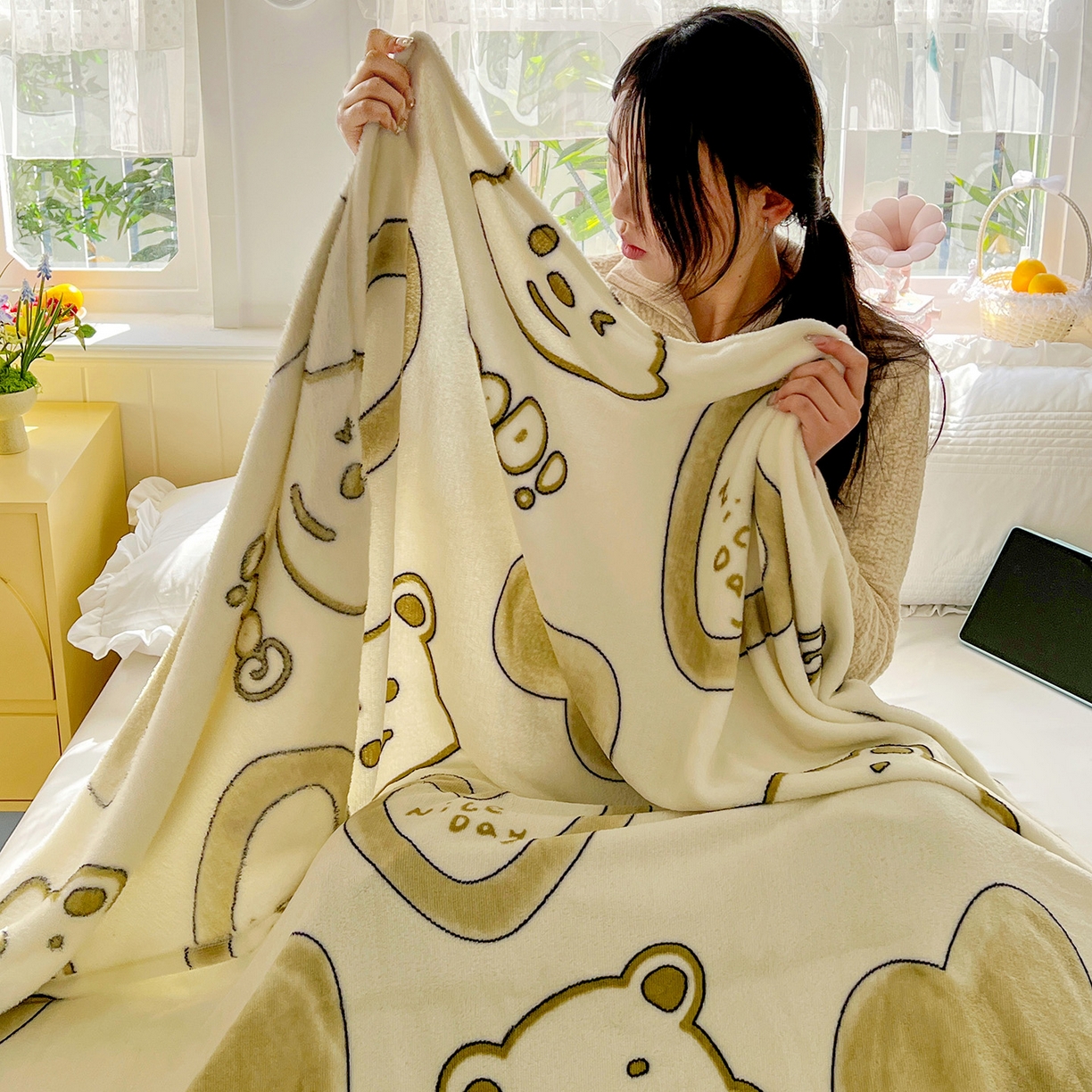 91家纺网 家纺一手货源 找家纺 （总）悦织湾家纺 2026新款印花法兰绒毛毯牛奶绒盖毯春秋空调毯儿童床单小被子